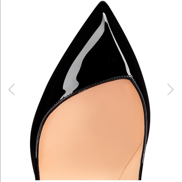 christian louboutin corneille 100 black patent leather size 36.5 - Picture 7 of 17